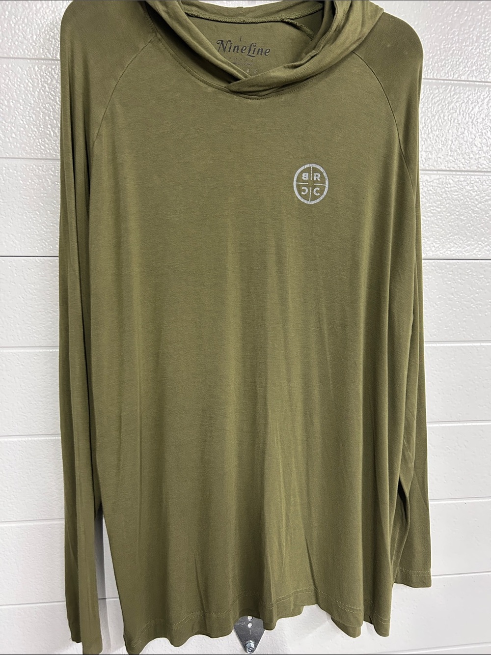 NineLine Men's Black Rifle Coffee Company Olive Green Lightweight Hoodie